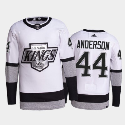 Adidas Los Angeles Kings #44 Mikey Anderson Men's 2021-22 Alternate Authentic NHL Jersey - White Men's